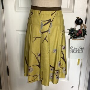 Hoss Intropia silk/linen blend skirt